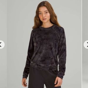 Lululemon Velour Warm Down Crew Interstellar Dark Grey Multi 8